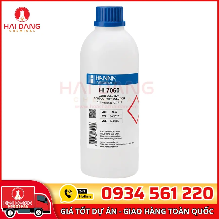 Dung dịch hiệu chuẩn Natri 2.3 g/l chai 500 mL- Hanna Ý
