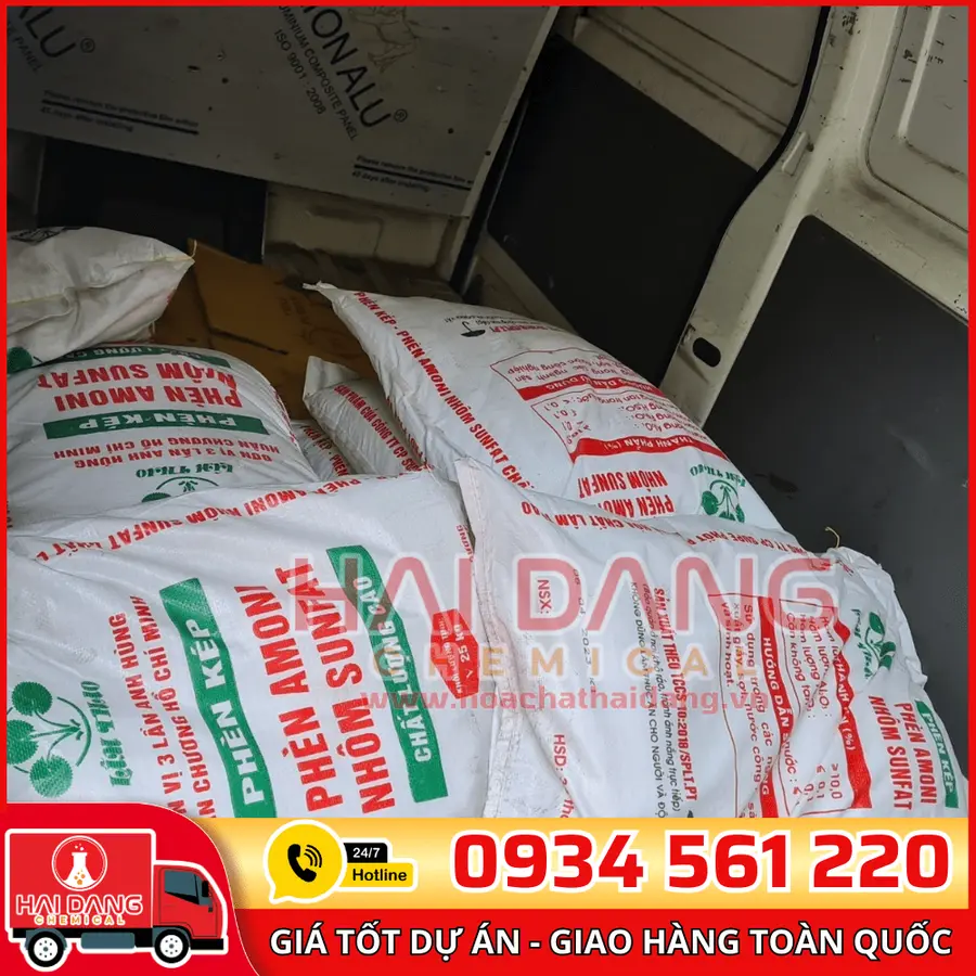 Phèn Kép Nhôm Sunfat NH4Al(SO4)2 Việt Nam