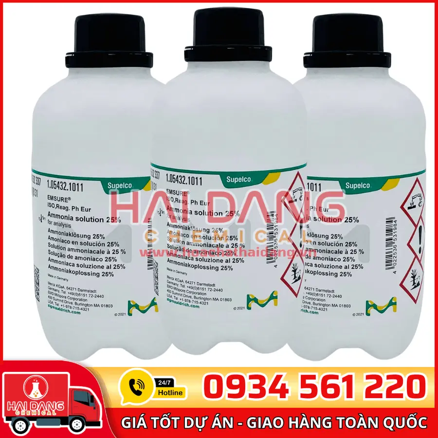 Ammonia Solution 25%, lọ 1L – Merck