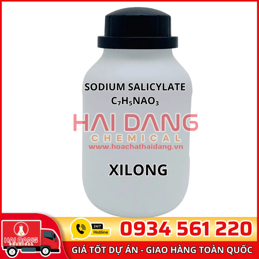 Sodium Salicylate C₇H₅NaO₃, lọ 500g - hãng Xilong