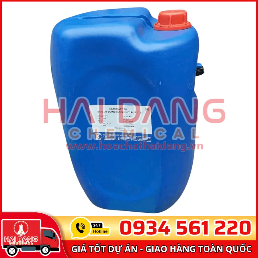 Tween 20 Polysorbate 20 – Chất Nhũ Hóa Mỹ Phẩm Từ Ấn Độ