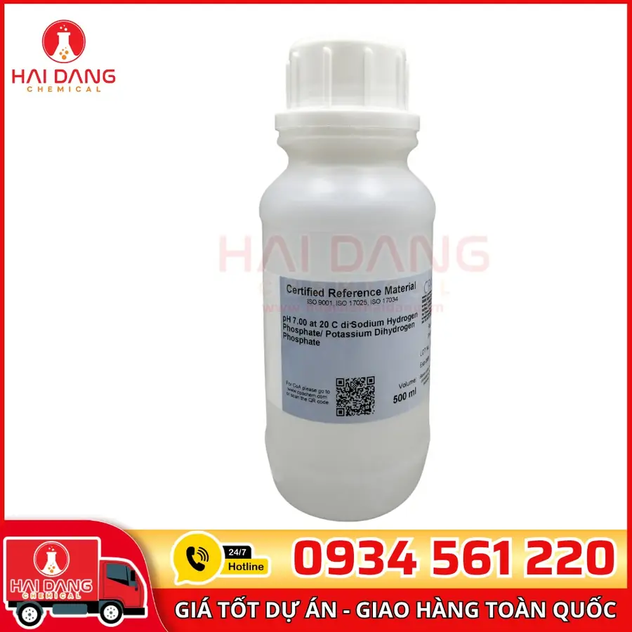 Dung Dịch Chuẩn pH 7.00 Tại 20°C 500ml CPAchem