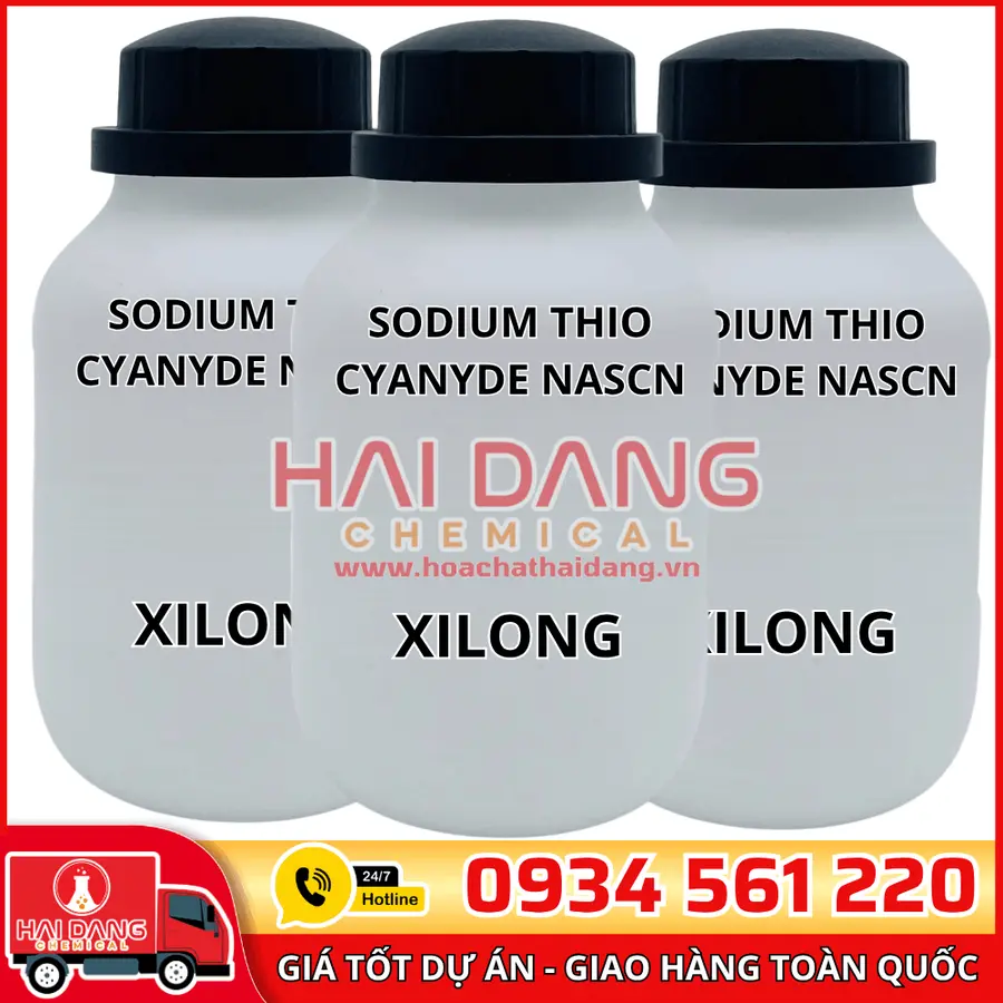 Sodium thio Cyanyde NaSCN, lọ 500g - hãng Xilong