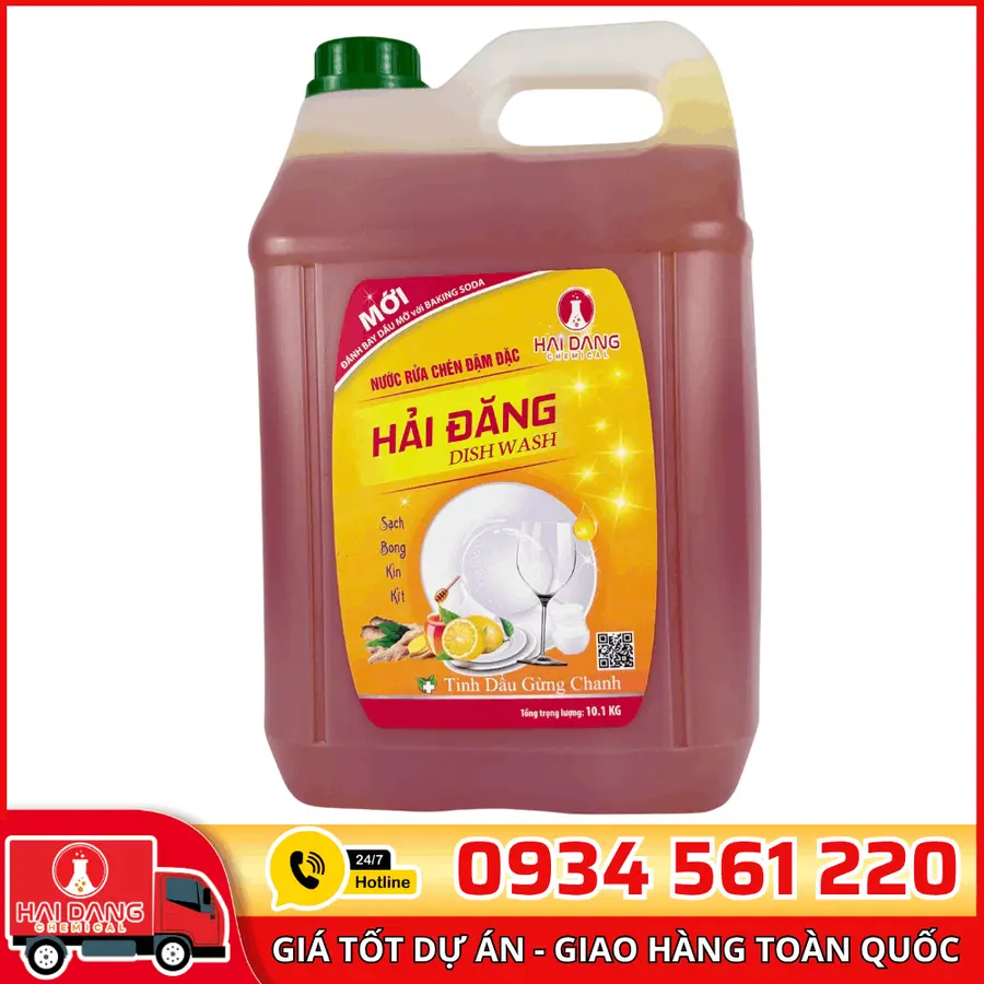 Nước Rửa Chén Hải Đăng Hương Gừng Chanh Việt Nam