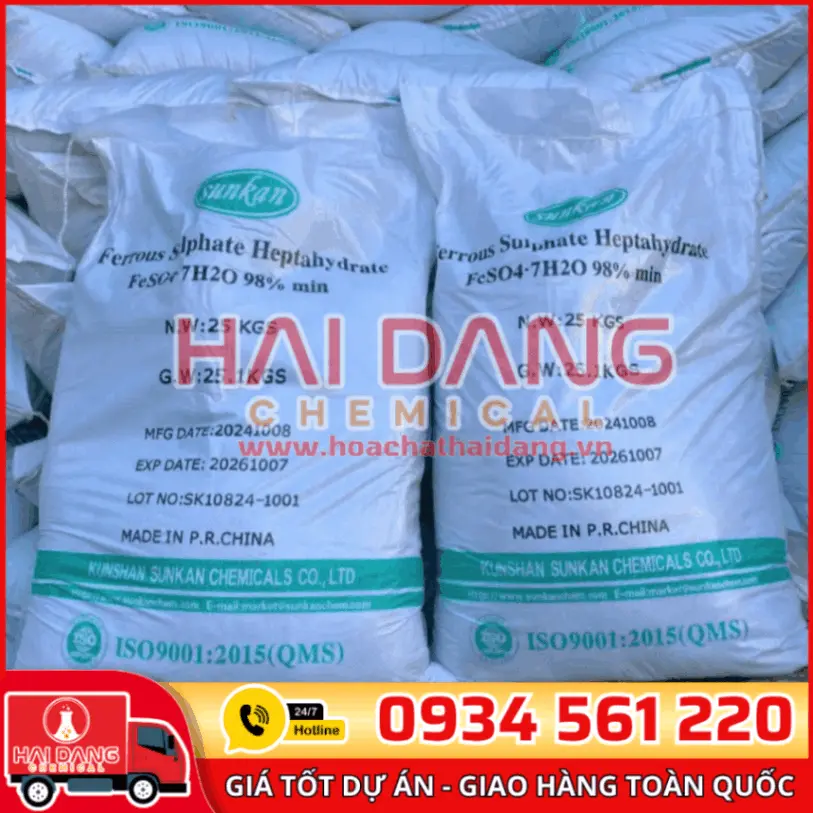 Ferrous Sulphate Heptahydrate FeSo4.7H2O Trung Quốc