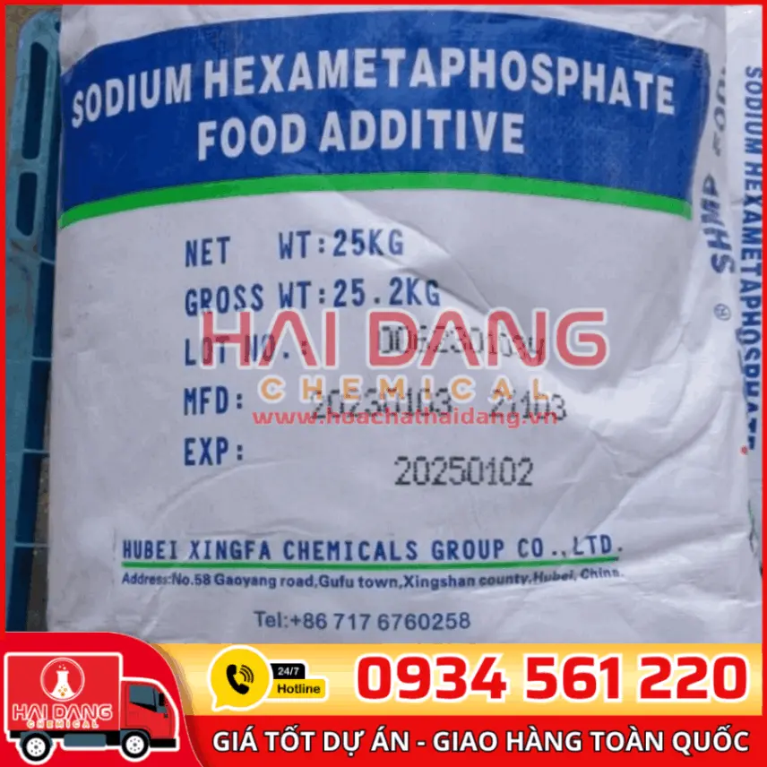 Sodium Hexametaphosphate SHMP Trung Quốc