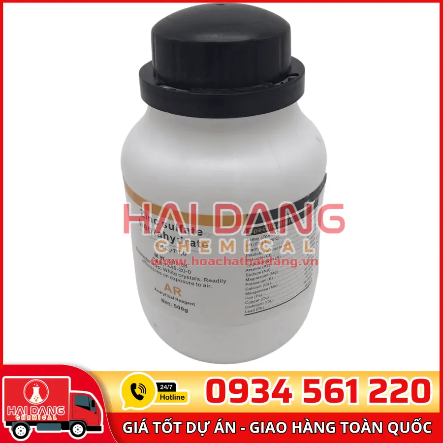 Zinc Sulphat, lọ 500g - hãng Xilong