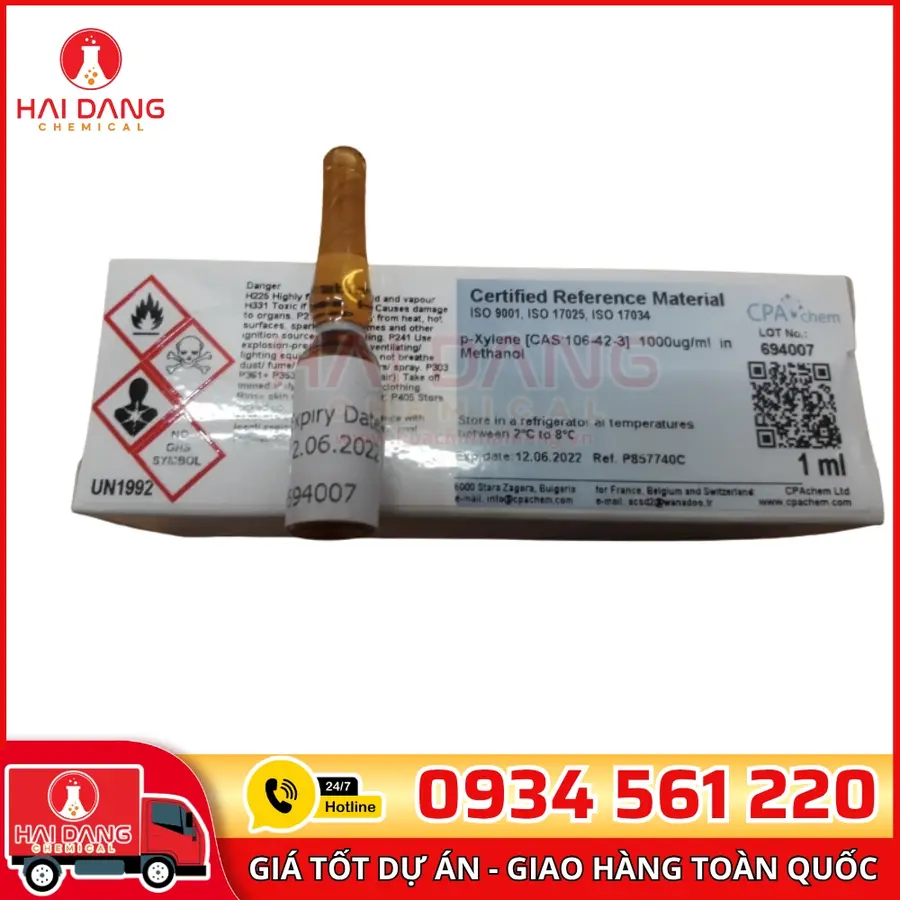 Dung Dịch Chuẩn p-Xylene 1000µg/ml 1ml CPAchem
