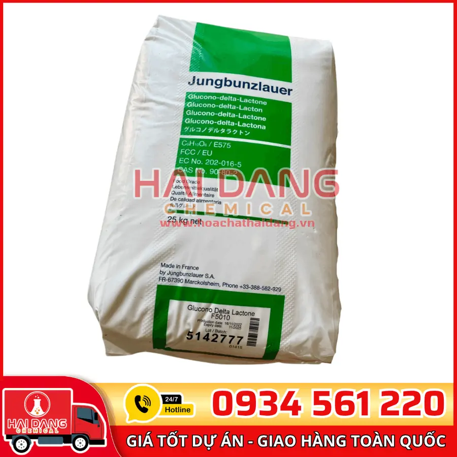 Glucono Delta Lactone Pháp Bao 25kg