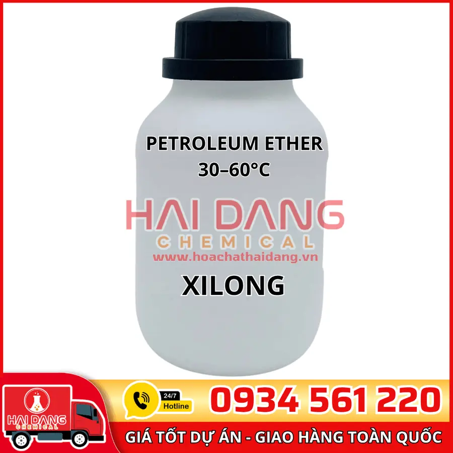 Petroleum Ether 30–60°C, lọ 500g - hãng Xilong