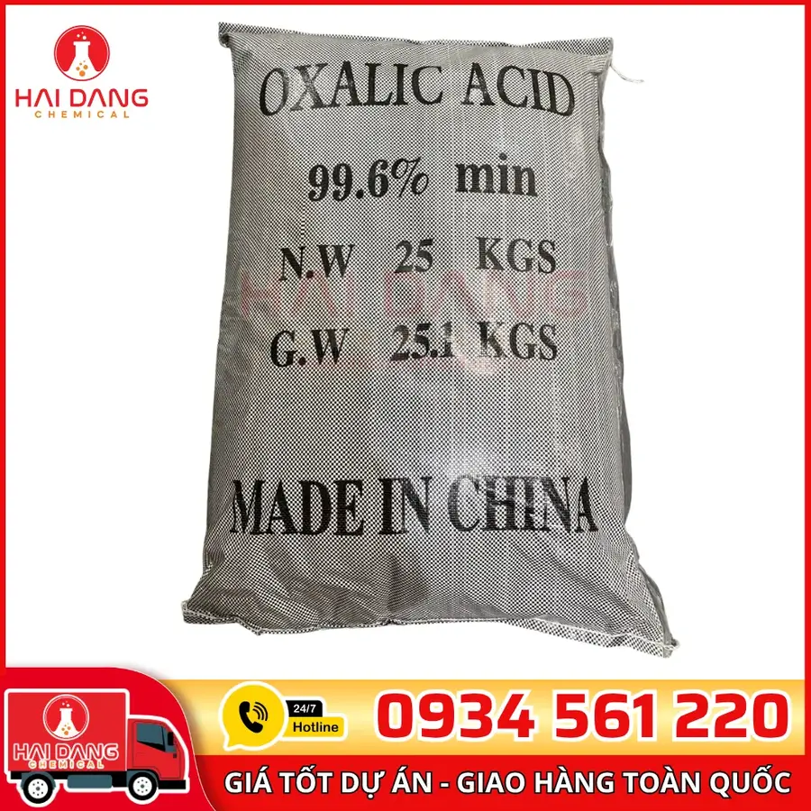 Acid Oxalic C2H2O4 99,6% 25kg Trung Quốc