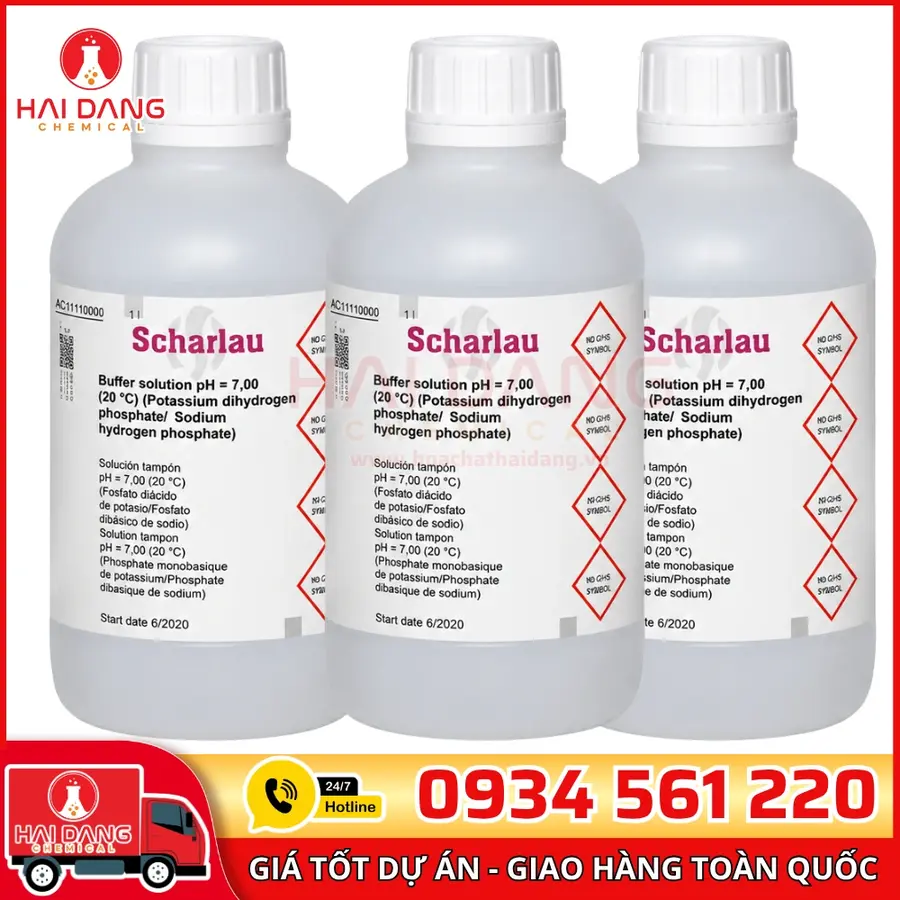 Dung dịch chuẩn pH 7.00 = 7,00 (20 °C), lọ 500ml hãng Scharlau