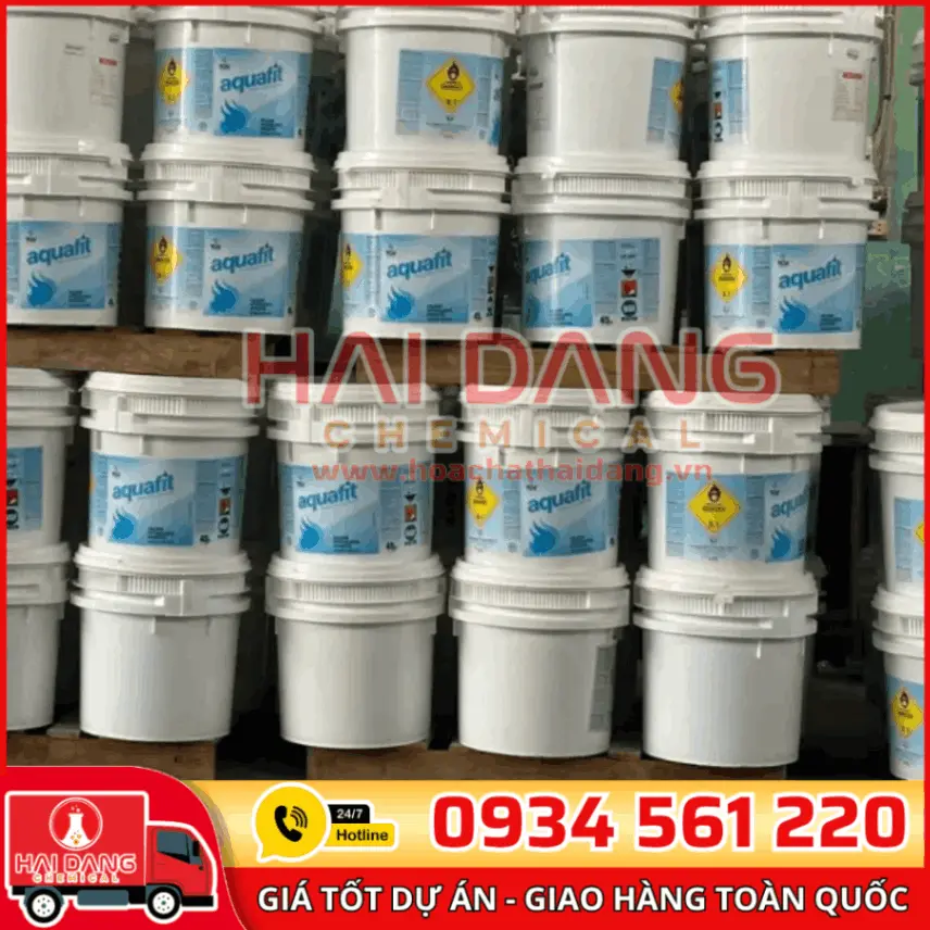 Chlorine Ấn Độ Aquafit Thùng Lùn Ca(ClO)2 70%