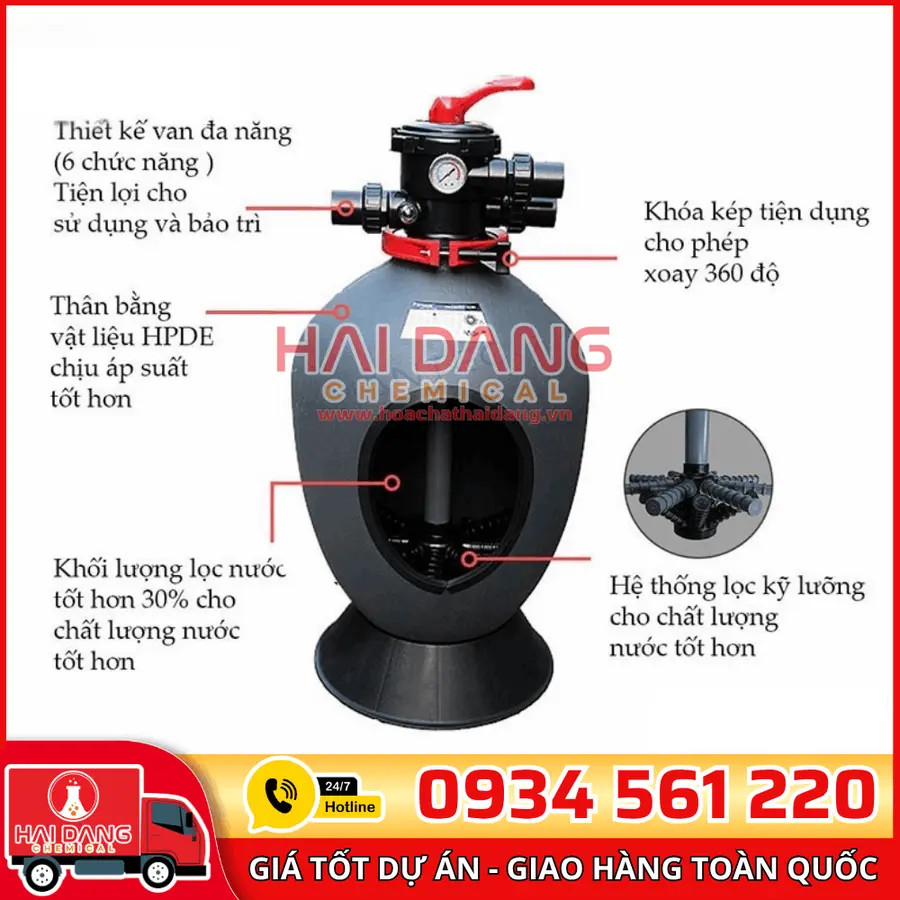 Bình Lọc Bể Bơi EMAUX Series T – Lọc Mạnh Mẽ, Dễ Bảo Trì