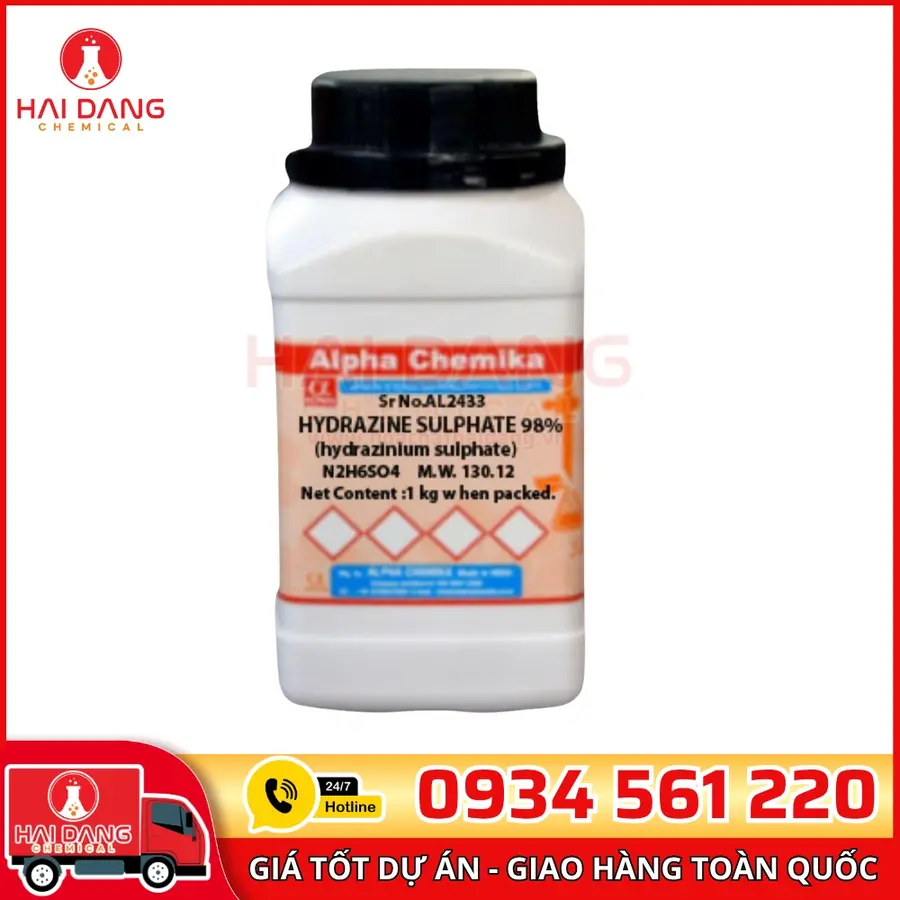 Sodium dichloroisocyanurate (SDIC)  lọ 250g, hãng Alpha Chemika