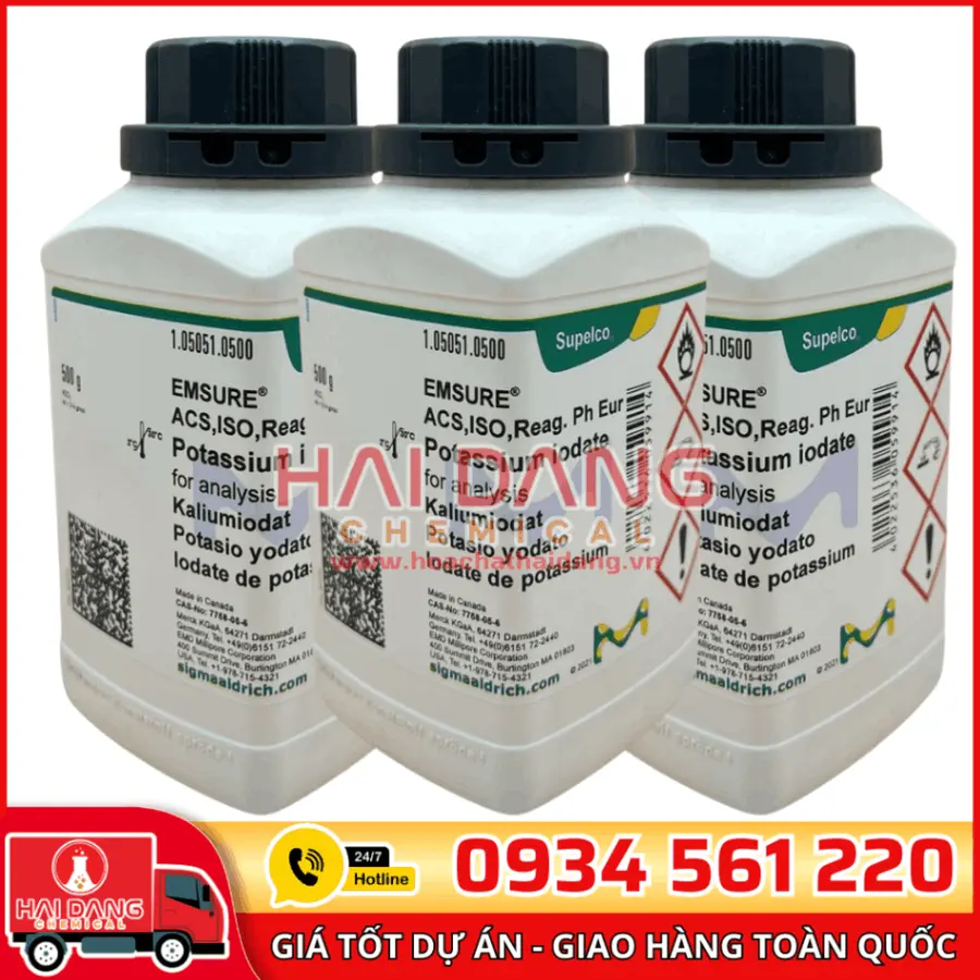 Potassium Iodate – KIO₃ lọ 500g - Merck