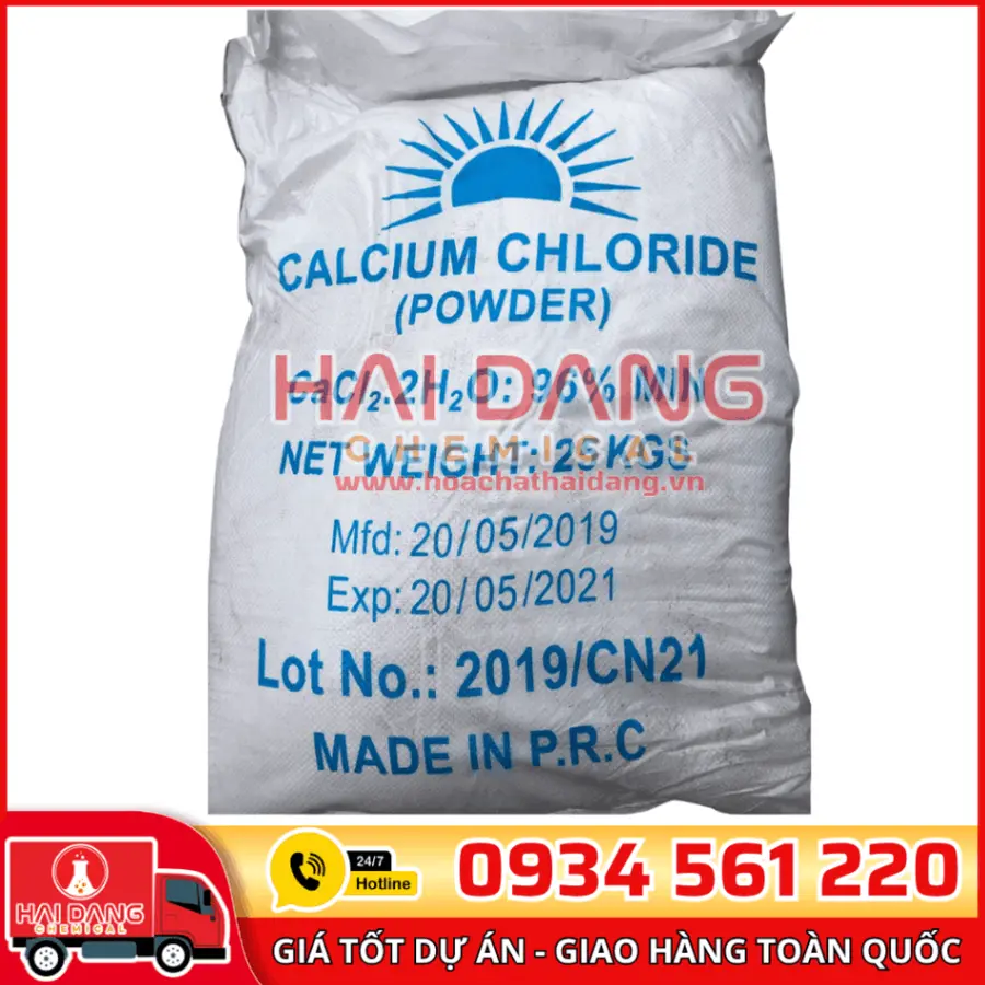 Calcium Chloride CaCl2.2H2O 96% Trung Quốc