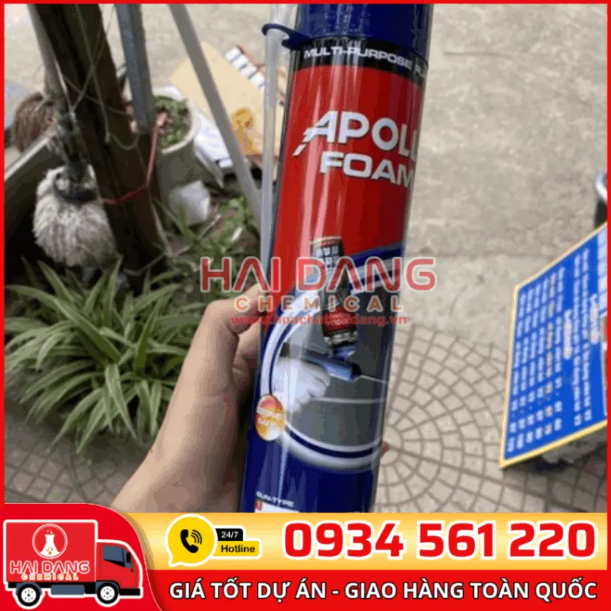 Keo Bọt Nở Apollo Foam 750ml – Trám Khe, Cách Âm Hiệu Quả