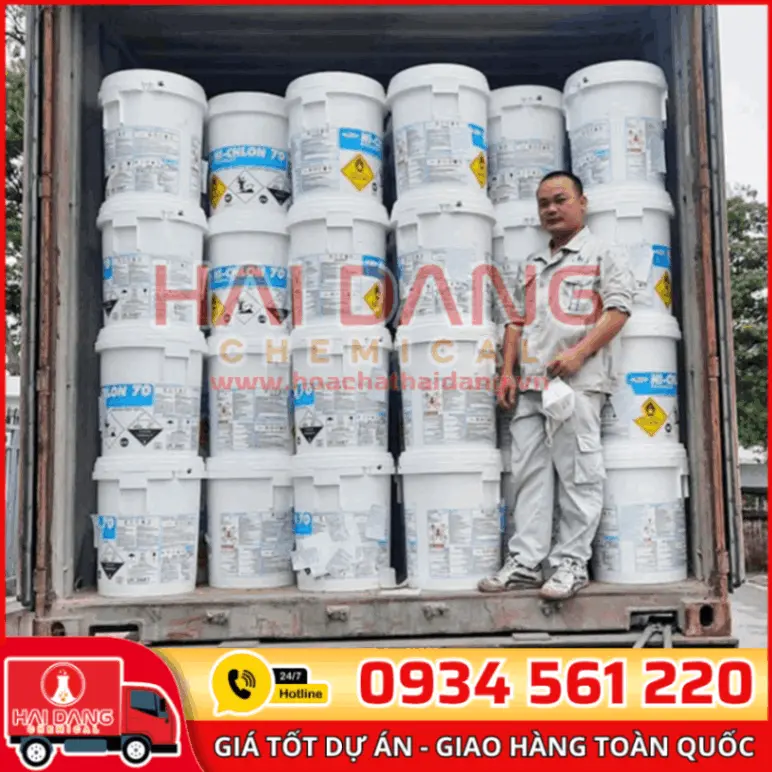 Chlorine Nippon Calcium Hypochlorite Ca(ClO)₂ Nhật Bản 70%