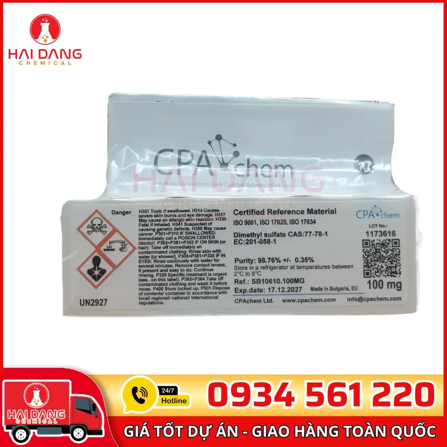 Chất Chuẩn Dimethyl Sulfate 100mg Chính Xác Cao CPAchem