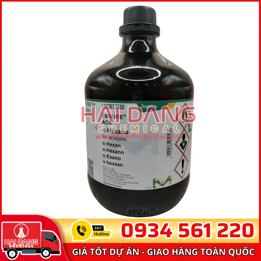 N-Hexane for analysis lọ 2.5L - Merck