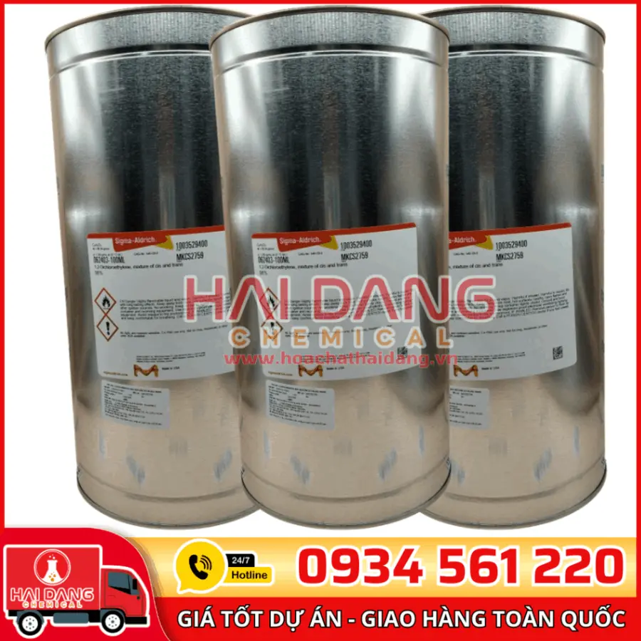1,2-Dichloroethylene, 98%, Mixture of ci lọ 100ml, hãng Singma