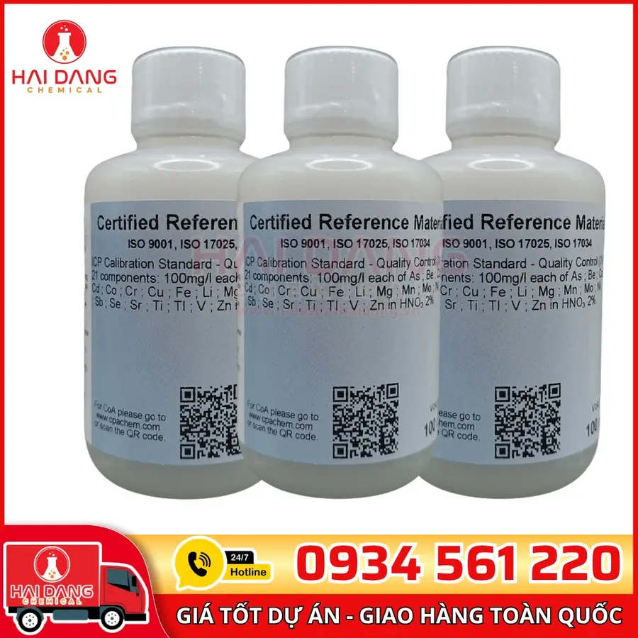 Dung Dịch Chuẩn ICP 21 Thành Phần 100mg/L CPAchem