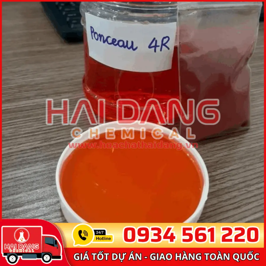 Phẩm Màu Đỏ PONCEAU 4R Ấn Độ