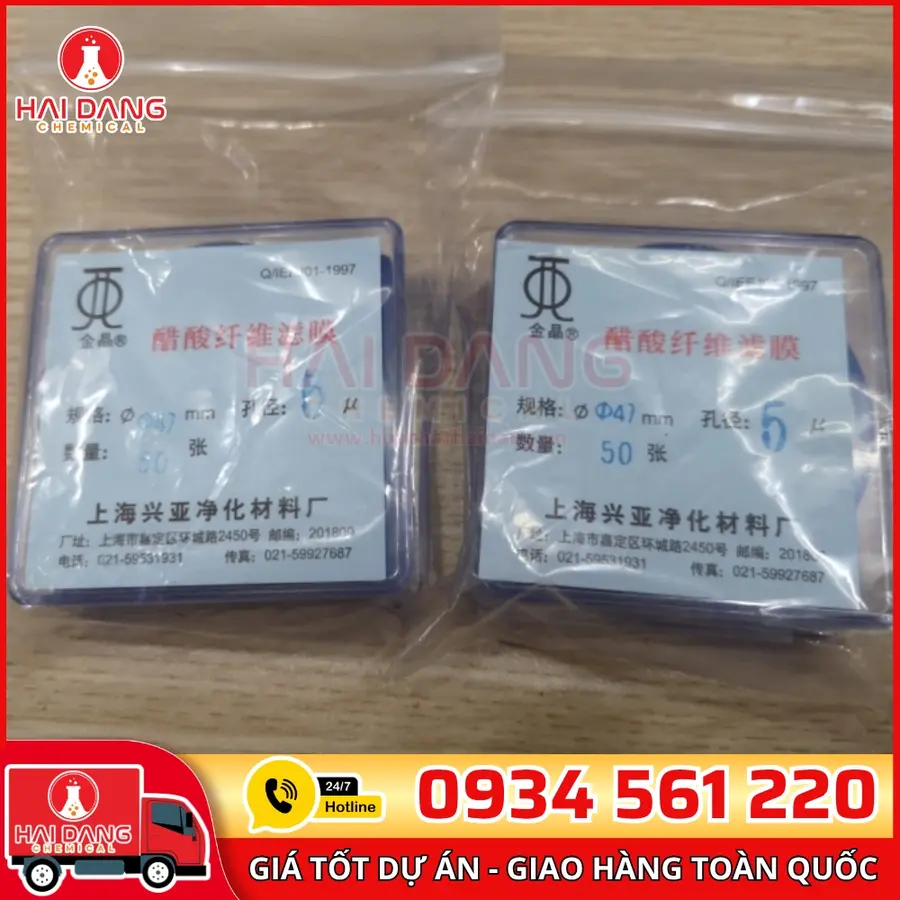 Màng Lọc Cellulose Acetate 5µm – Ø47mm – Trung Quốc