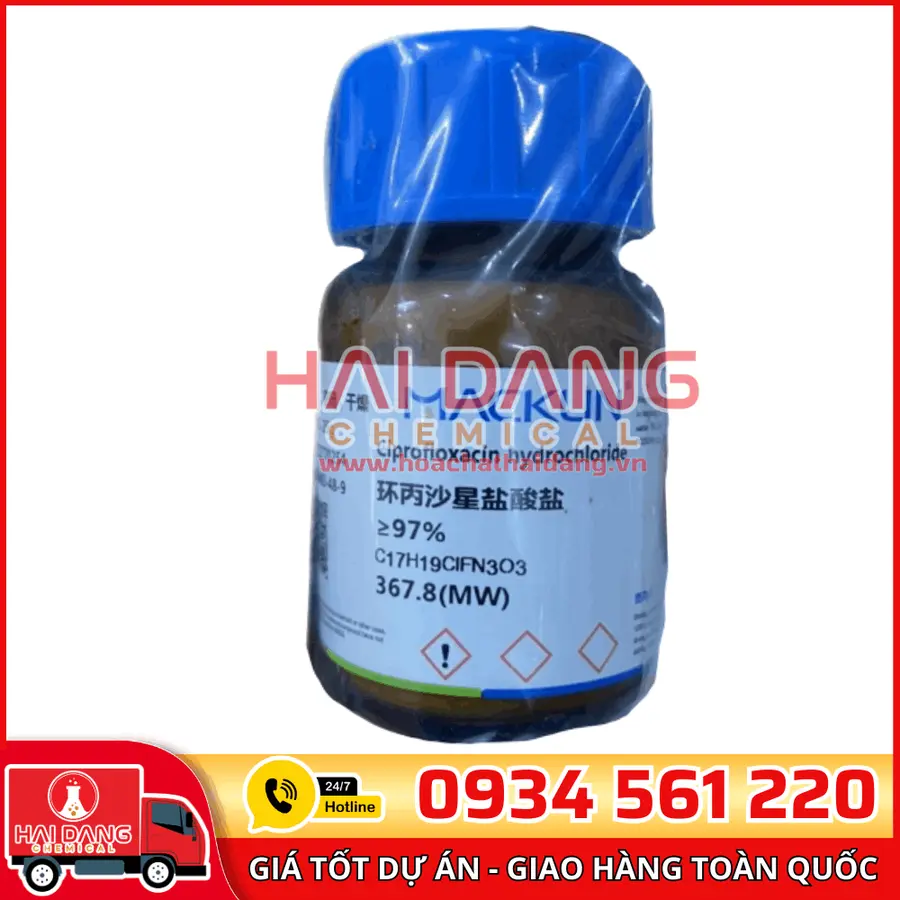 Ciprofloxacin hydrochloride 25g – Macklin 