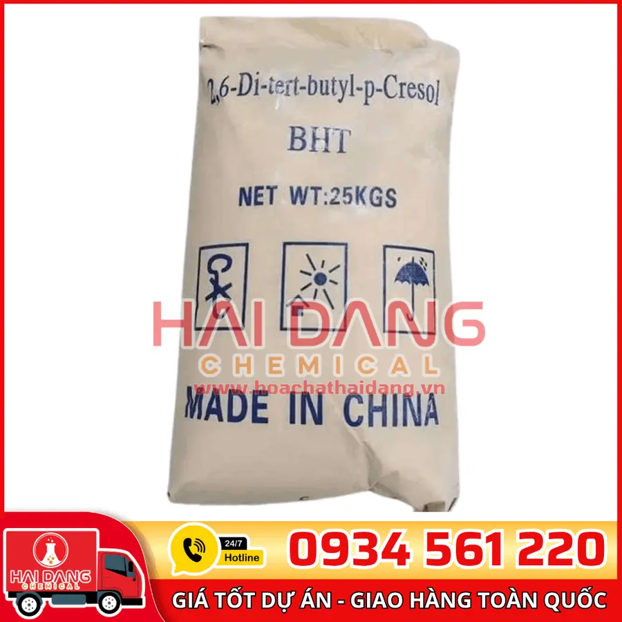 Butylated Hydroxytoluene BHT C15H24O Trung Quốc