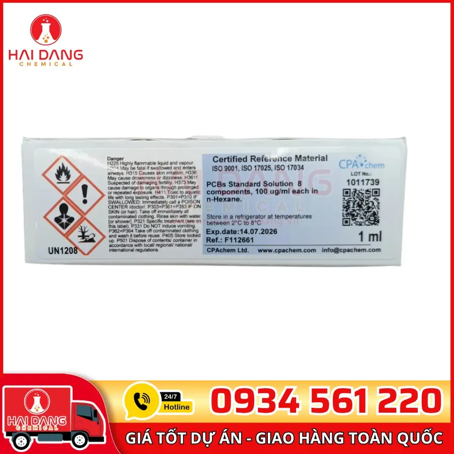 Dung Dịch Chuẩn PCBs 8 Thành Phần Mã F112661 CPAchem