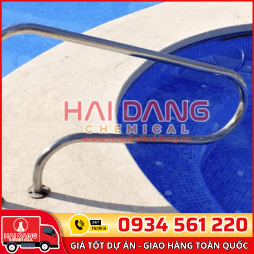 Tay Vịn Hồ Bơi ARP Inox 304 Chống Gỉ Chắc Chắn