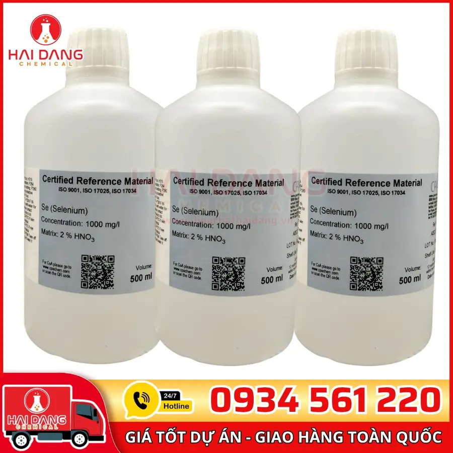 Dung Dịch Chuẩn Se 1g/L Chai 500ml Dùng Cho AAS – CPAchem