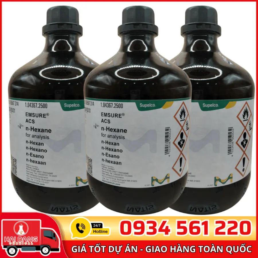 N-Hexane for analysis lọ 2.5L - Merck