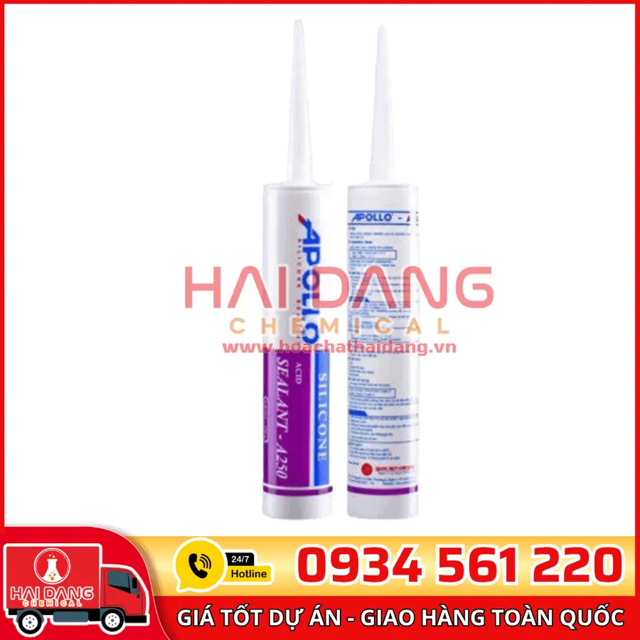 Keo Silicon Apollo Sealant A250 – Trám Trét Khe Hở, Chống Thấm Hiệu Quả