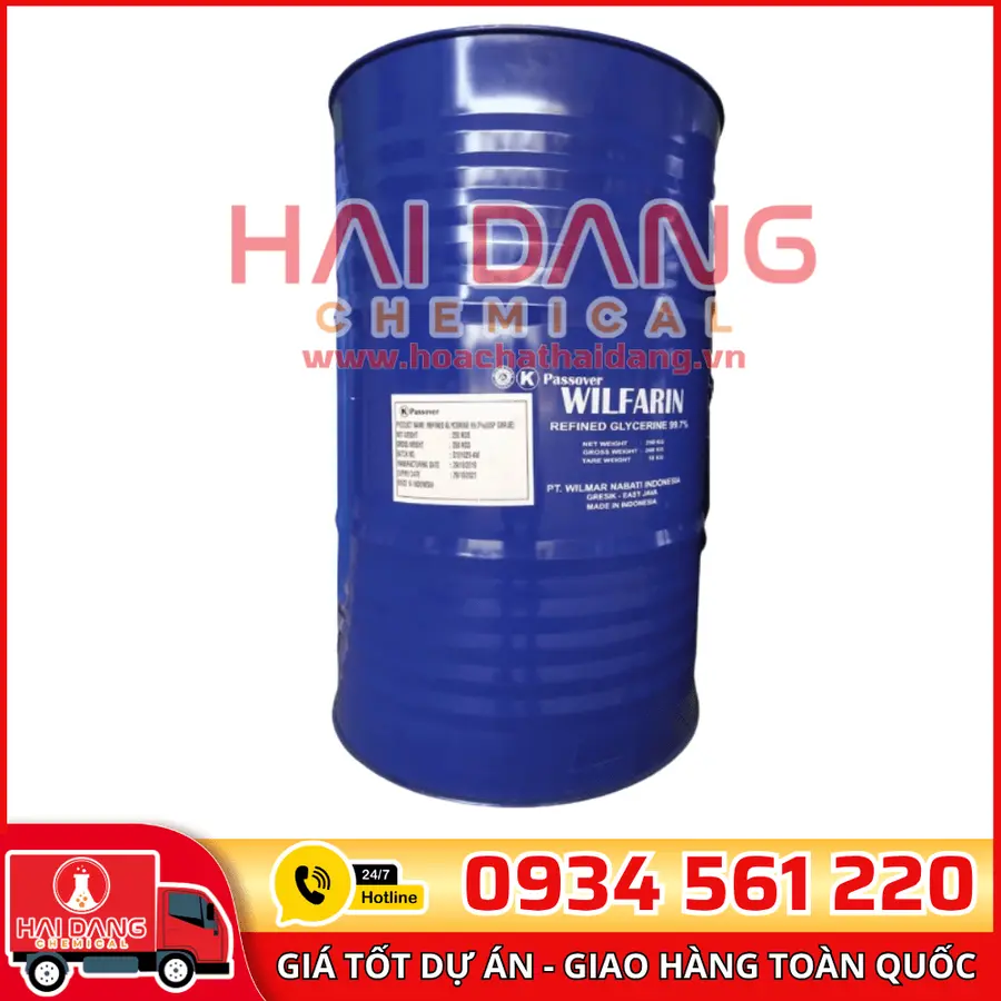 Glycerin C3H8O3 Indonesia Phuy 250kg