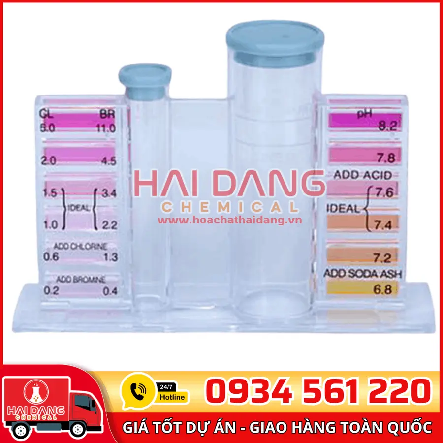Hộp Test Nước 4 In 1 Waterco 31410 Kiểm Tra Nhanh Chỉ Số Hồ Bơi