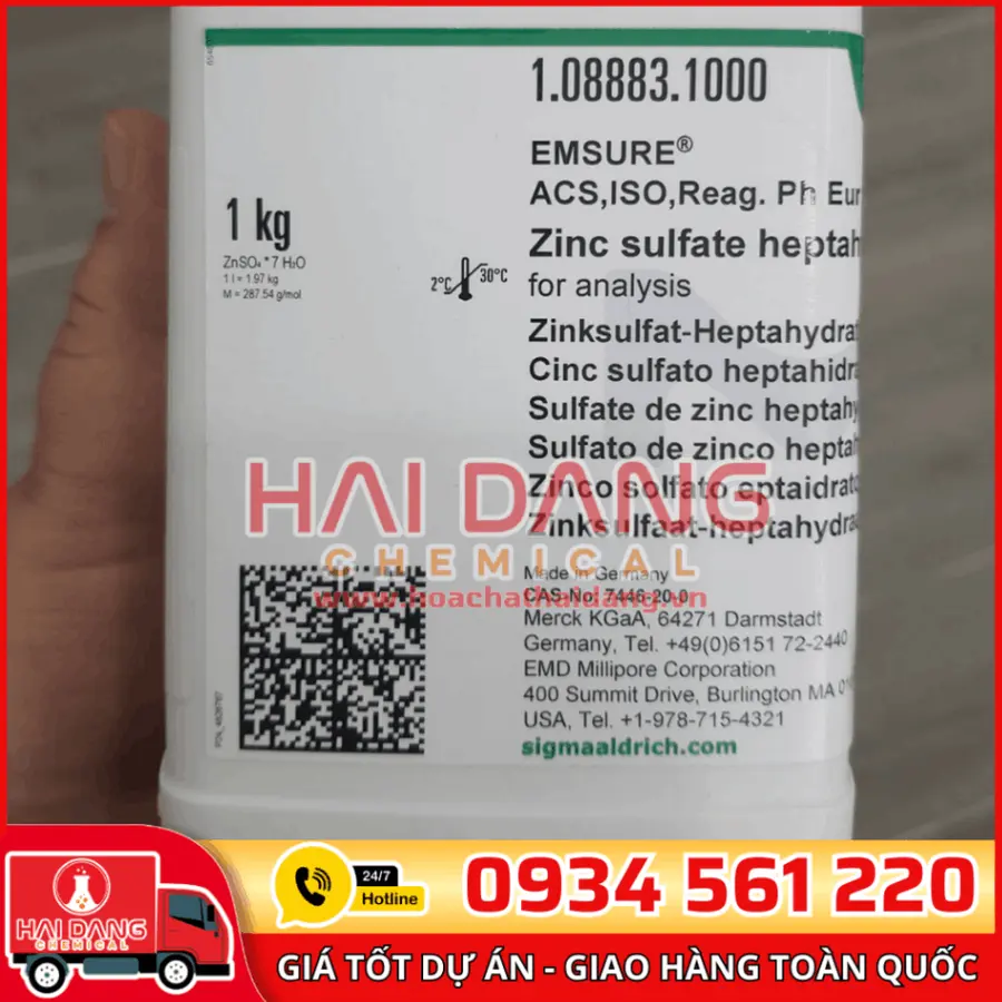 Zinc Sulfate Heptahydrate lọ 1kg - Merck
