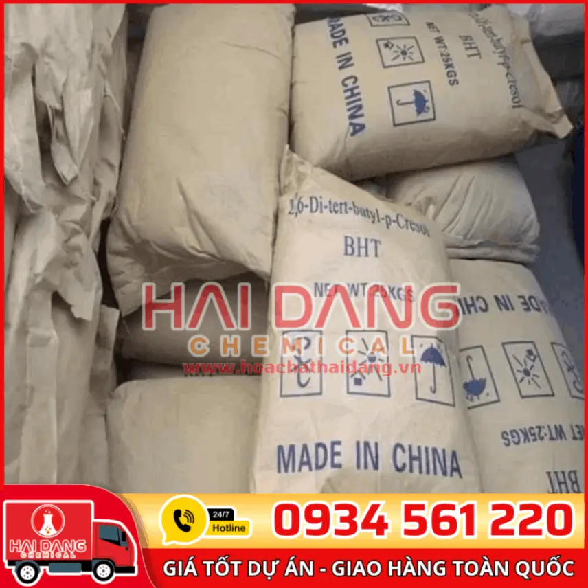 Butylated Hydroxytoluene BHT C15H24O Trung Quốc