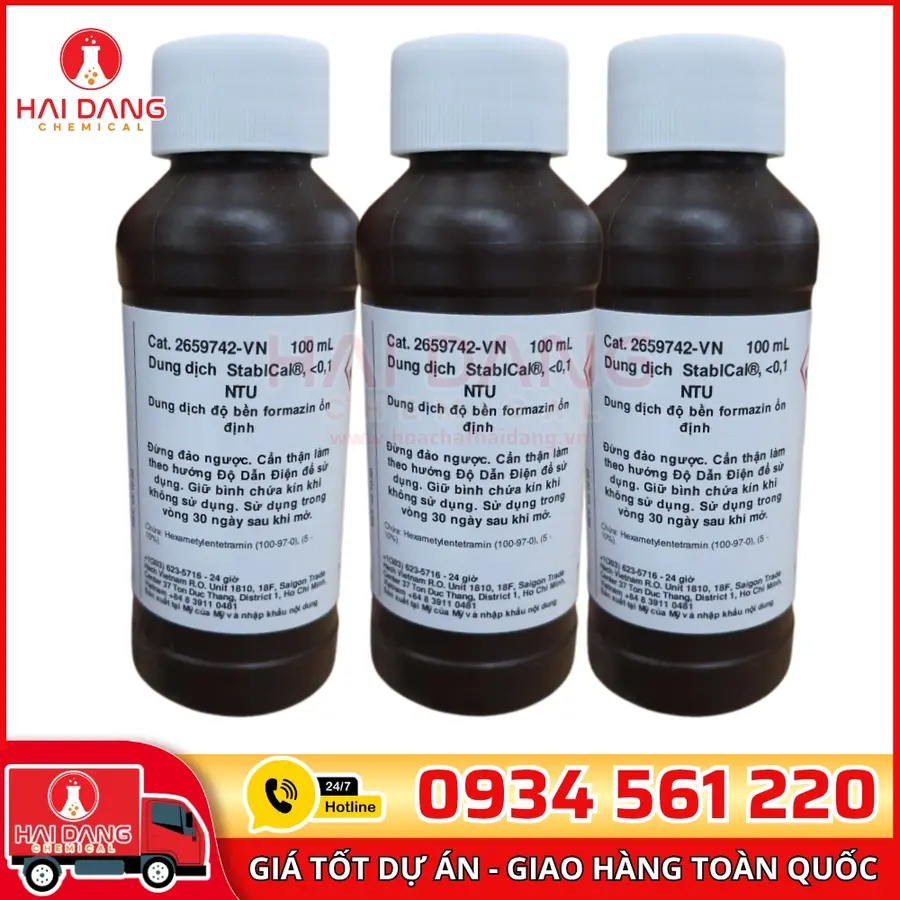Dung dịch chuẩn Độ đục <0.1 NTU – Turbidity Standard <0.1 NTU (Formazin) 500 mL, Hãng CPAchem – Bulgaria