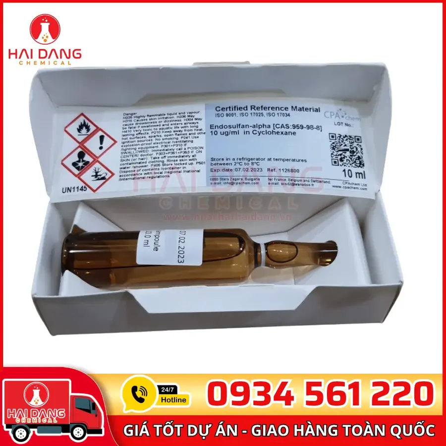Dung Dịch Chuẩn Endosulfan-Alpha 10 µg/mL Trong Cyclohexan – CPAchem
