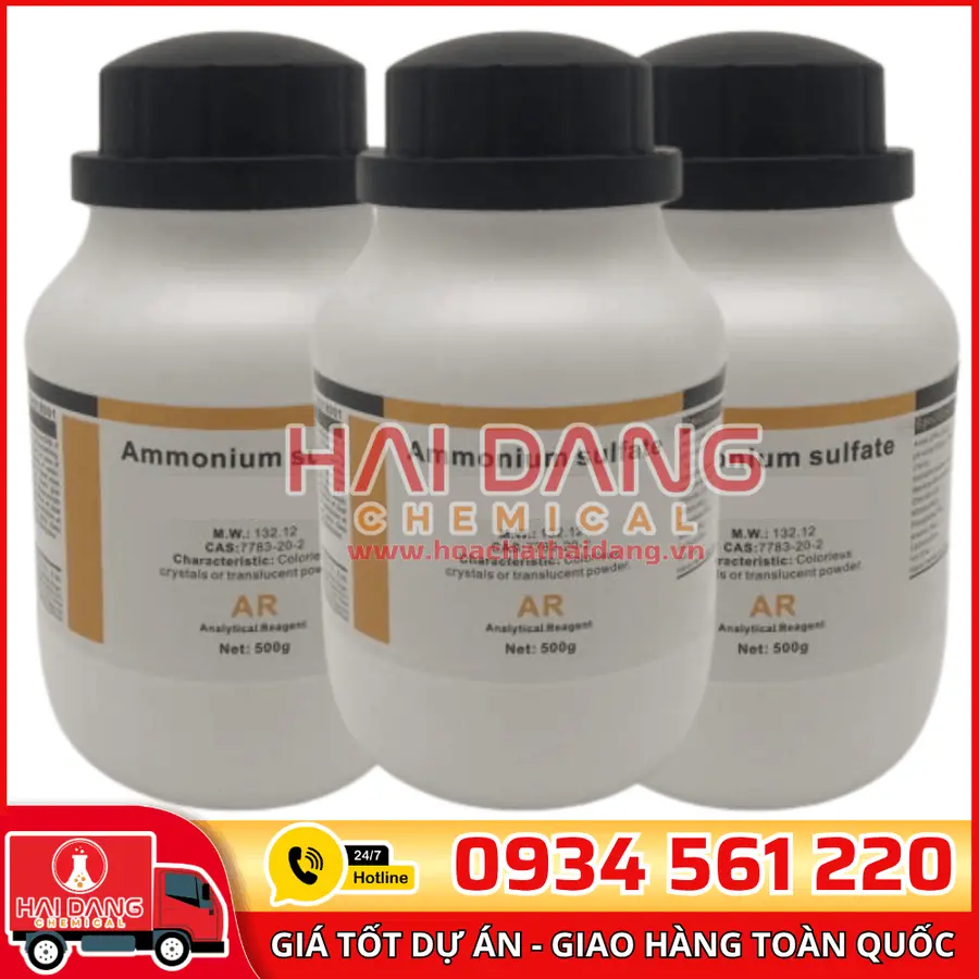Ammonium Sulfite (NH₄)₂SO₃, lọ 500g - hãng Xilong