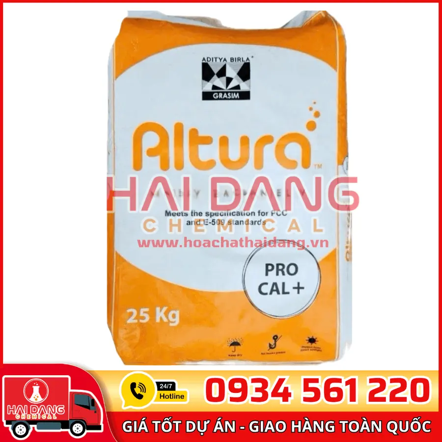 Calcium Chloride (CaCl₂) Ấn Độ Bao 25kg
