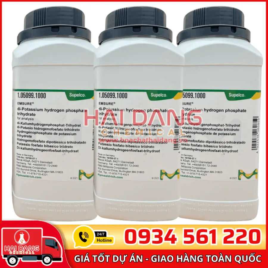 Di-Potassium hydrogen phosphate lọ 1kg - Merck