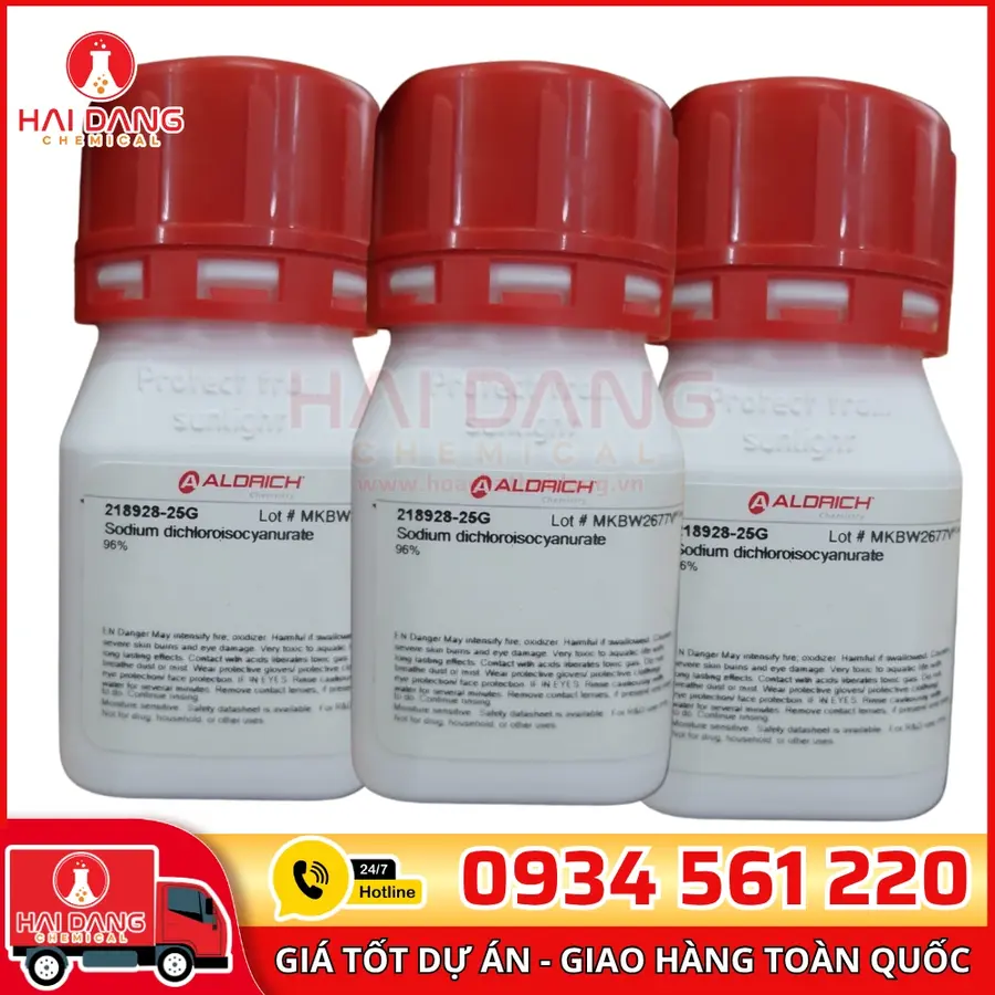 Sodium Dichloroisocyanurate 96% lọ 25g, hãng Sigma