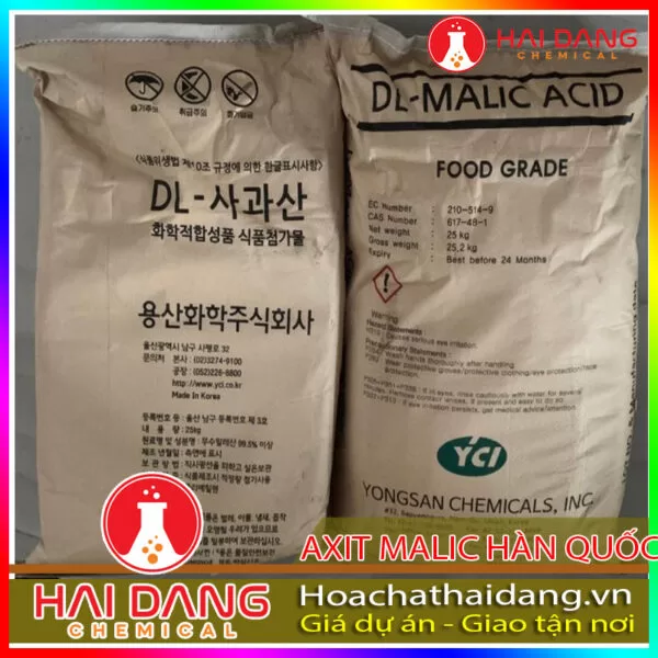 Phụ Gia Làm Nước Bánh Kẹo Nước Giải Khát Acid Malic Hàn Quốc