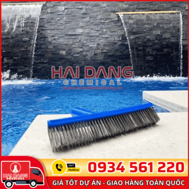 Chổi Cọ Bể Bơi Lưới Thép 26cm Làm Sạch Rêu Mốc Hiệu Quả