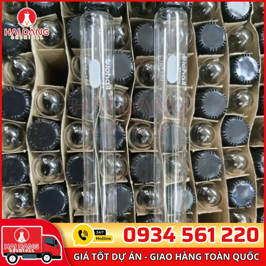 Ống Nghiệm Có Nút 18×180mm – Hãng Biohall – Đức