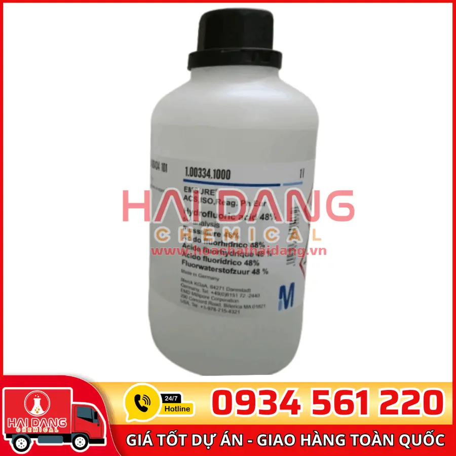 Hydrofluoric acid 48% lọ 1L – Merck